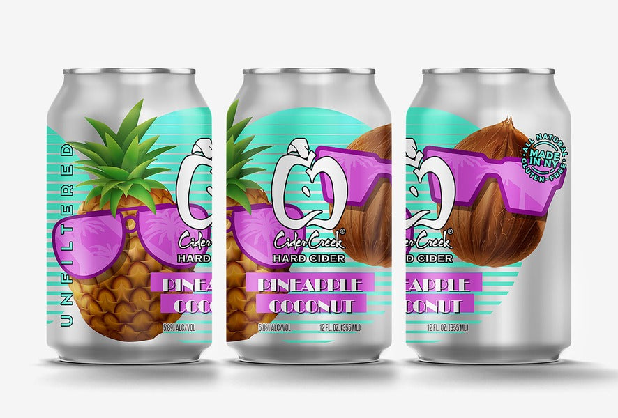 Pineapple Coconut hard cider by Cider Creek