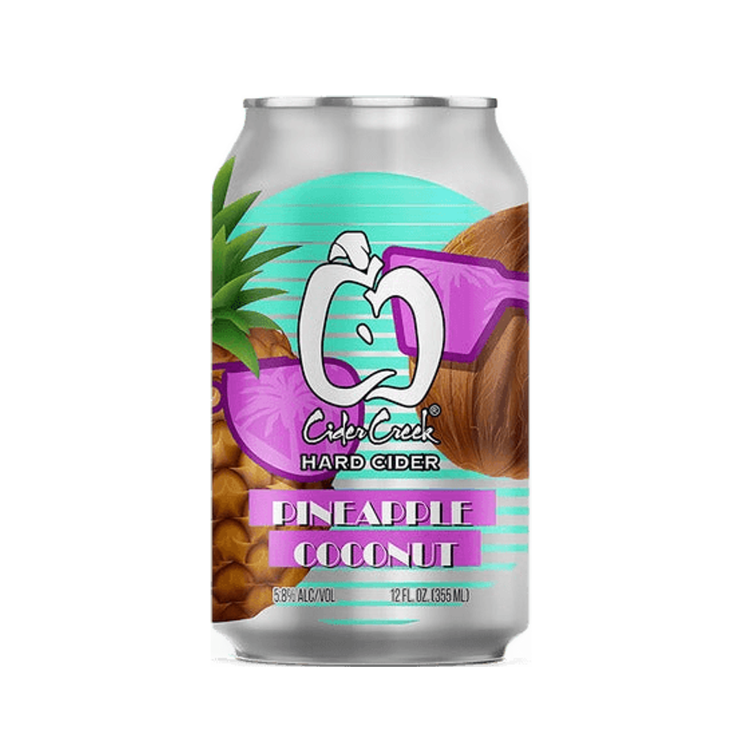Pineapple Coconut hard cider can