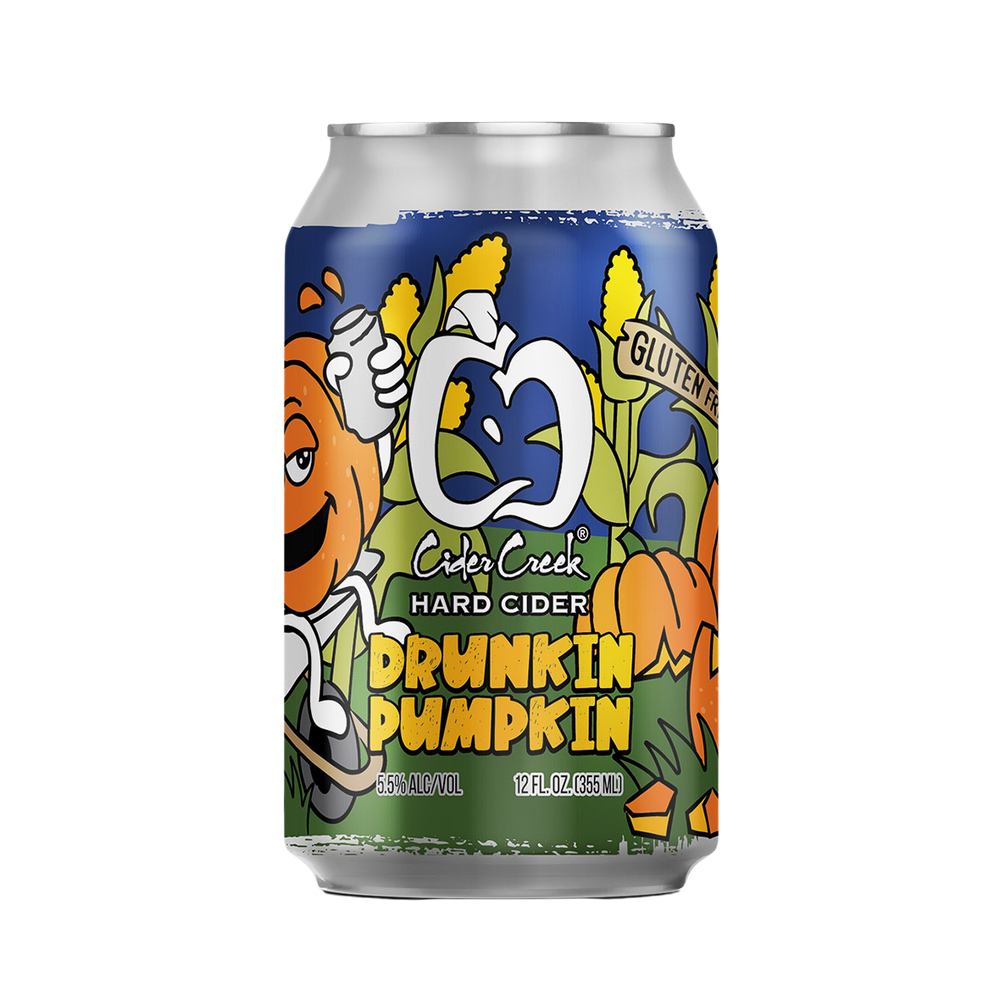 Drunkin Pumpkin hard cider can