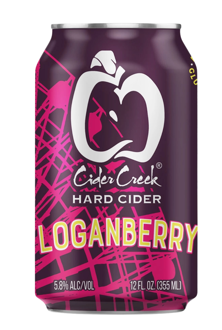Loganberry hard cider can