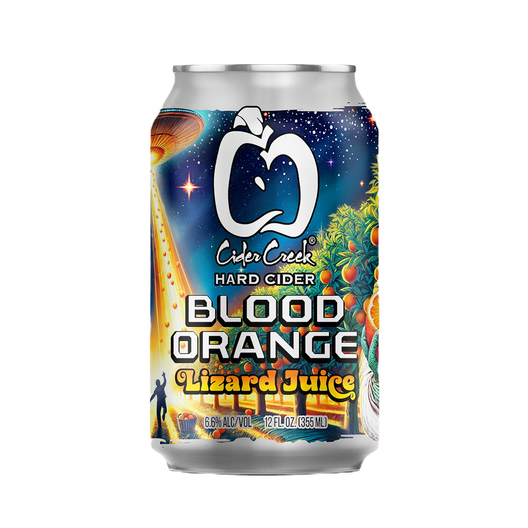 Cider Creek Blood Orange Lizard Juice — Conspiracy Series hard cider can